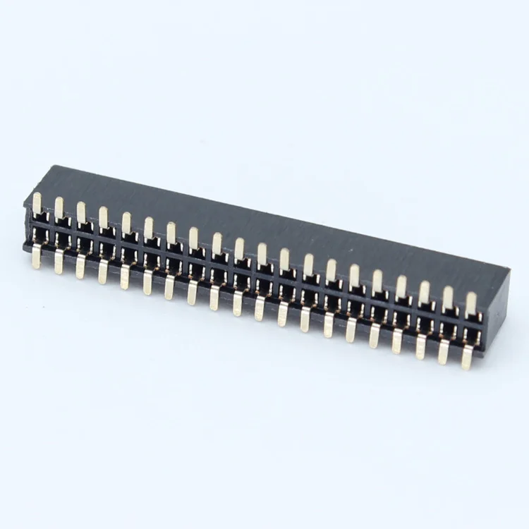 High Quality 20pin 2.54mm Pitch 8 Pin 1.0mm 90 Smd Double Rows 1.27mm Smt 2x20 Female Header