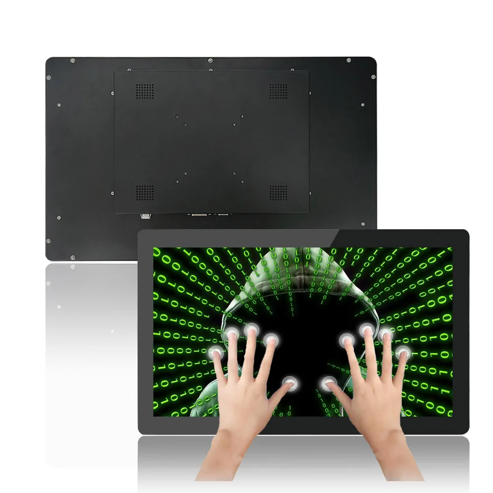 Factory Custom 21.5 HDMI Resistive touch HD LCD screen flat panel resistive touch HDMI Industrial Security Television Monitor