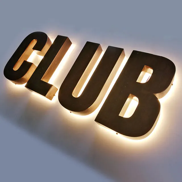 Custom Acrylic Sign backlights backlit house number lettering led illuminated letters Store Led Logo