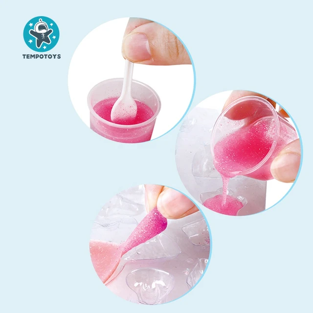 Tempo Toys Juguetes Pretend Play DIY Crystal Gel Magic Ornament Unicorn Stem Kids New Kid Toys For Girls Jewelry Sets