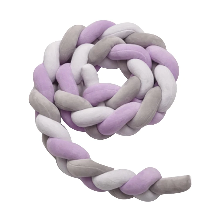 
Instagram Hot Selling Hypoallergenic Microfiber Cotton Wadding Baby Crib Bumper 