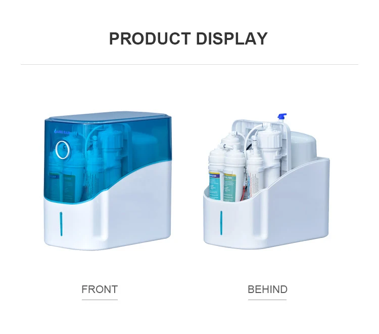 Home Drinking Water Machine RO Filter System 5 Stage for Kitchen Water Purifier Laser Printing AR Support Electric English 24V