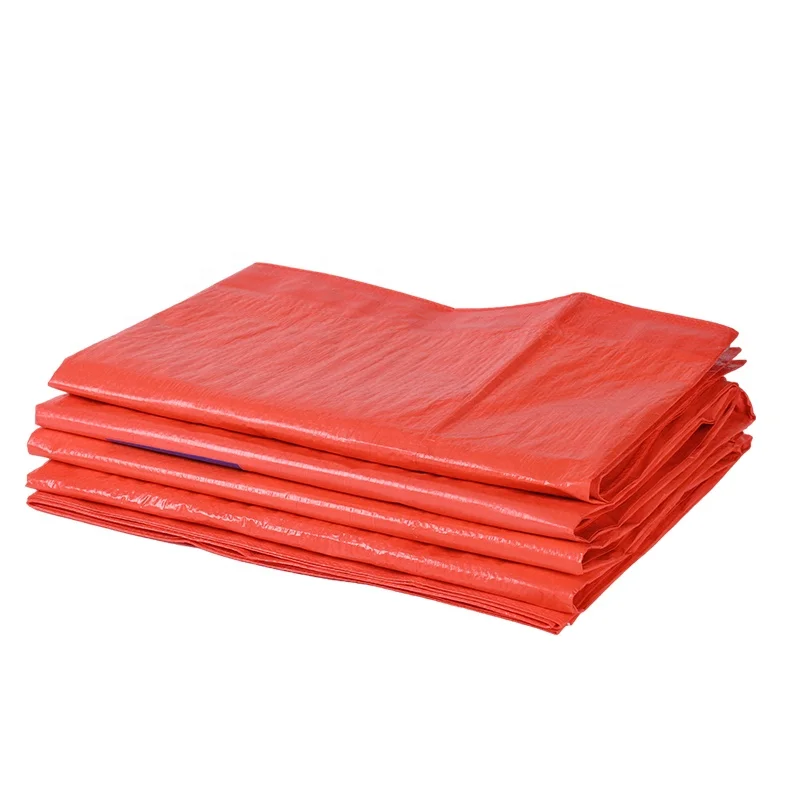 Waterproof Poly Tarp Reinforced Tarpaulin Ground Sheet Camping Tent Boat Car Cover With Eyelets