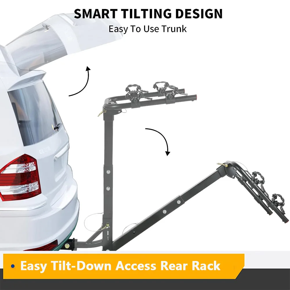 Newstar custom foldable adjustable auto vehicle car trunk rear tow hitch 2 3 4 bike carrier