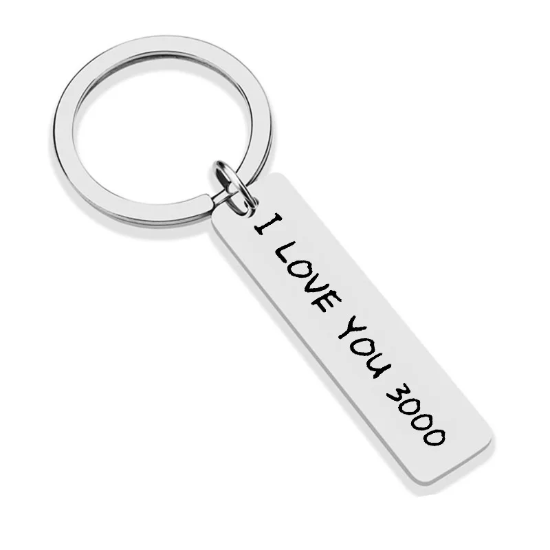 Shtone Custom Design Logo Metal Marvel Love Keychain High Quality Keyring