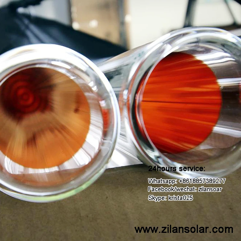 Solar Evacuated Tubes 58mm 1800mm solar vacuum tube for sale