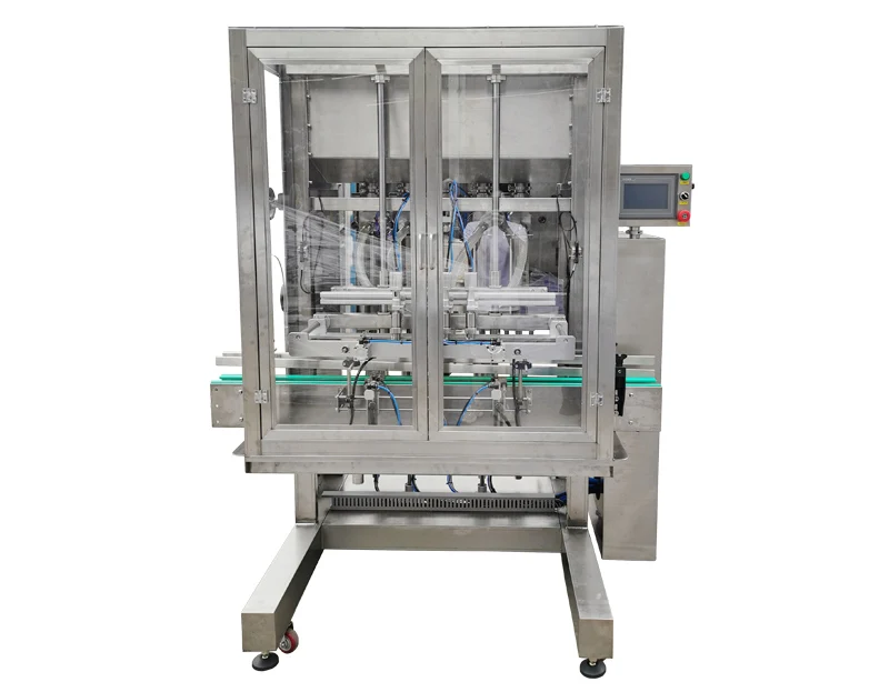 Servo single head high efficiency vertical filling machine for soy sauce, vinegar and water