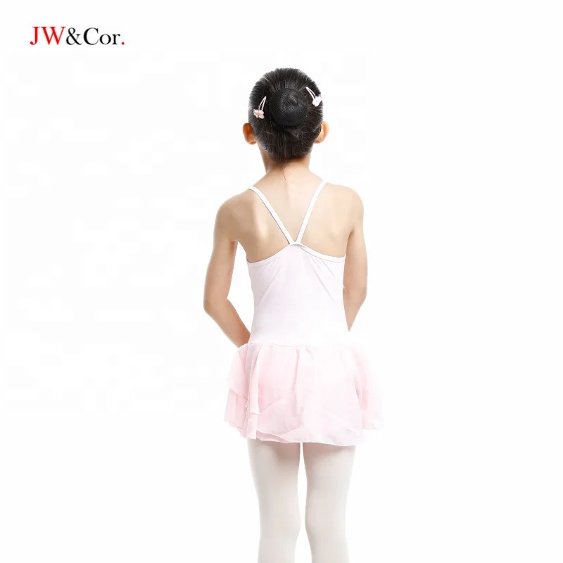 JW, индивидуальный логотип, тренировочная балетная юбка для девочек, трико, танцевальная одежда, розовый детский танцевальный трико