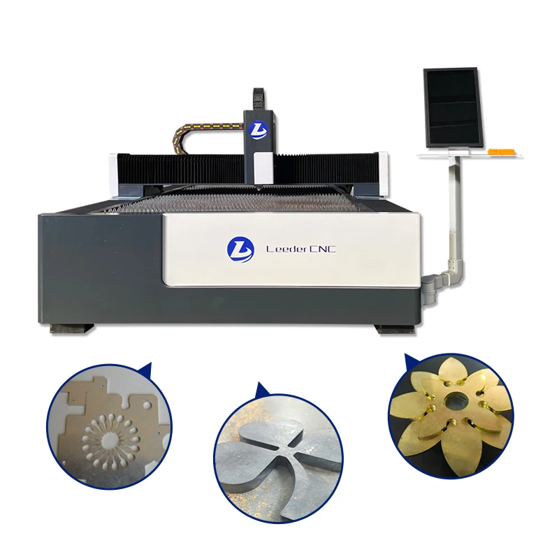 LEEDER 3015 Fiber Laser Cutting Machine With 1kw 1.5kw 2.0kw Raycus Max Ipg Laser Source And Auto Focus Cutting Head