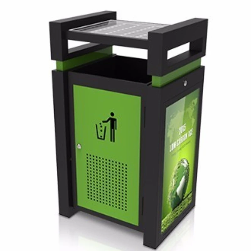 Metal Recycling Automatic Solar Trash Can Fancy Dustbin Type