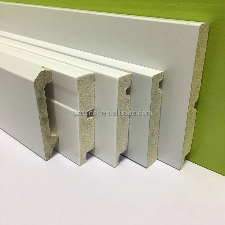Free Sample Eco-Friendly European Modern Waterproof Flooring Skirting Board Plastic Decorative Baseboard