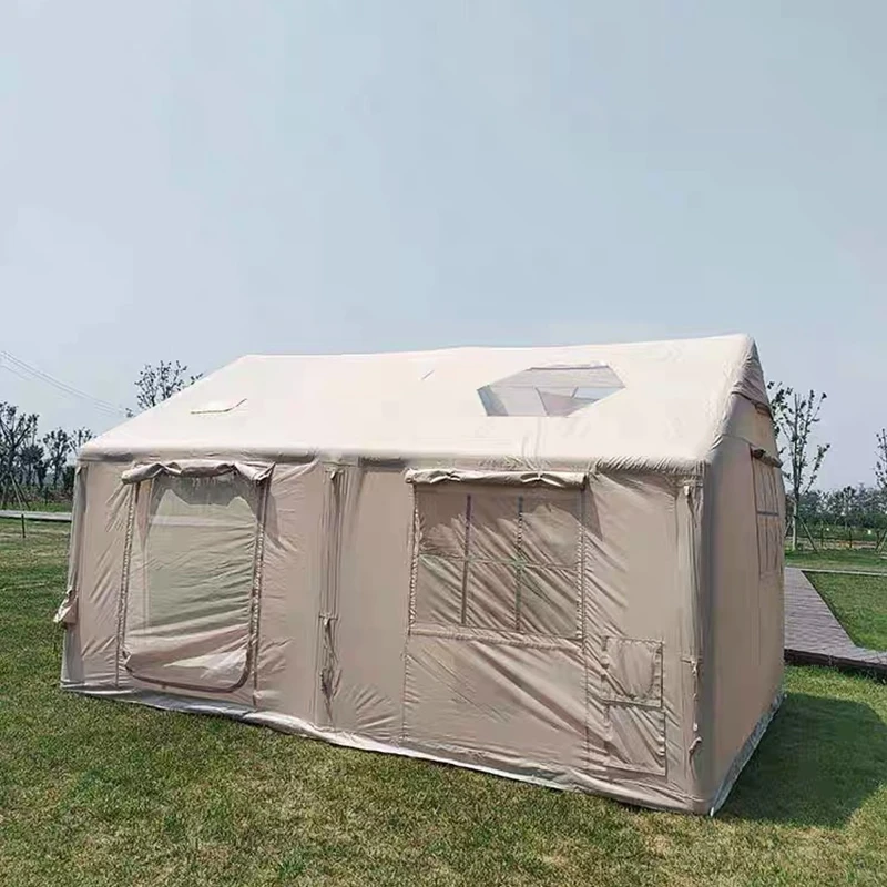 quick opening water outdoor silver air sealed led light Tipi ango air inflatable clamping tent