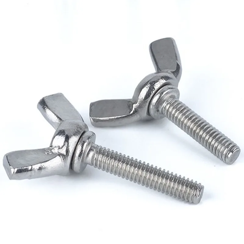 DIN 316 Butterfly Screw, Carbon Steel, Plain Finish, Metric