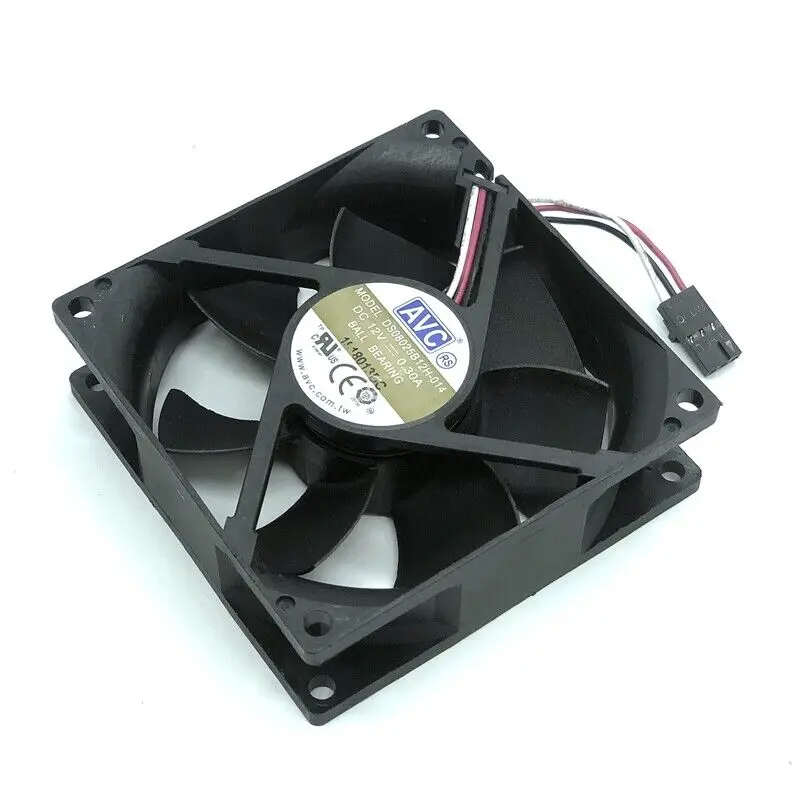 YJL 1PC AVC DS08025B12H-014 Cooling Fan V 0.30A 80mm Computer CPU New B
