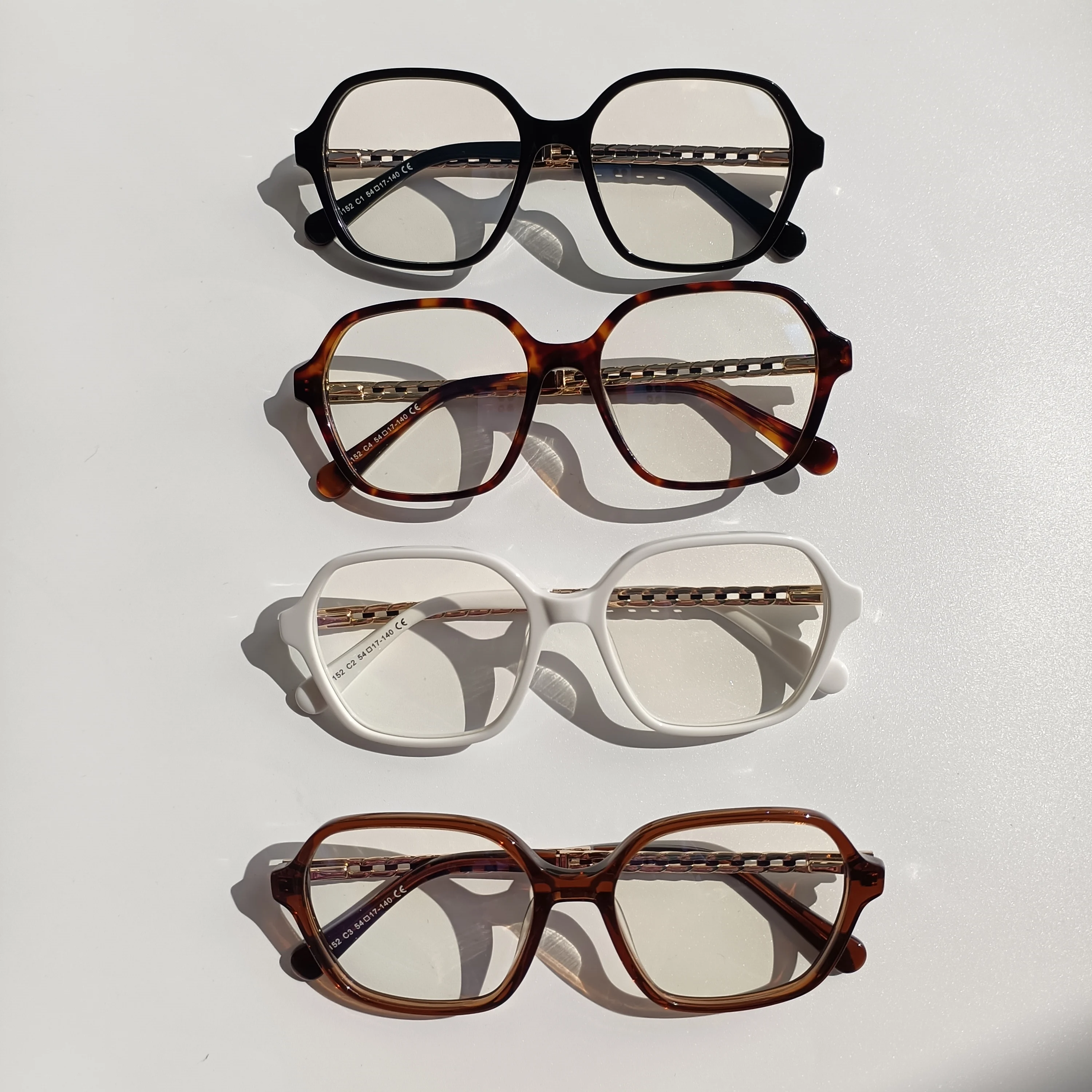 retro gafas acetate frame new model optical frame custom logo printed fashion blue shield eyeglasses