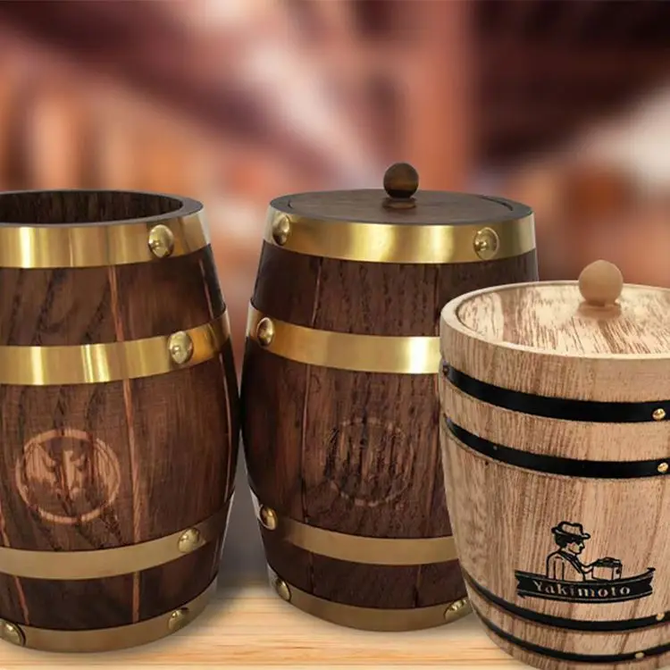 Caoxian Factory Cheap Small Mini Wooden Keg Coffee Bean Packaging Barrels Wholesale