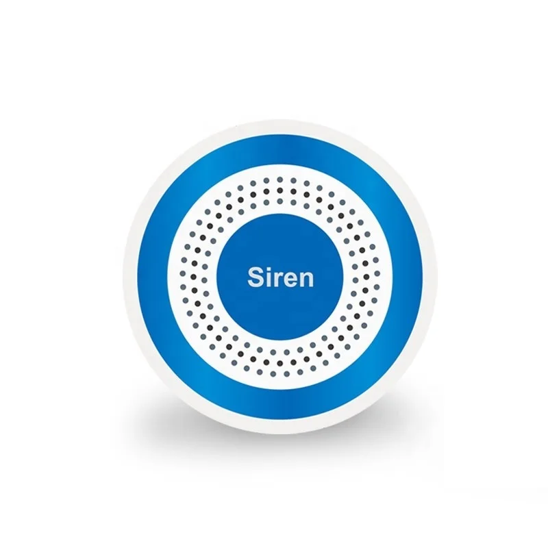 Wireless Mini Indoor Alarm Hub Siren Strobe 100dB Loud Siren for Smart Home Security Alarm System Support Multi Sensors