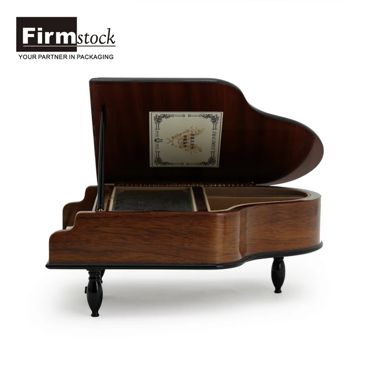 Cot Mobile Custom Mechanism Tune Gift Portable Wooden Musical Crank Christmas Wind Up Mini Piano Wood Music Box Speaker