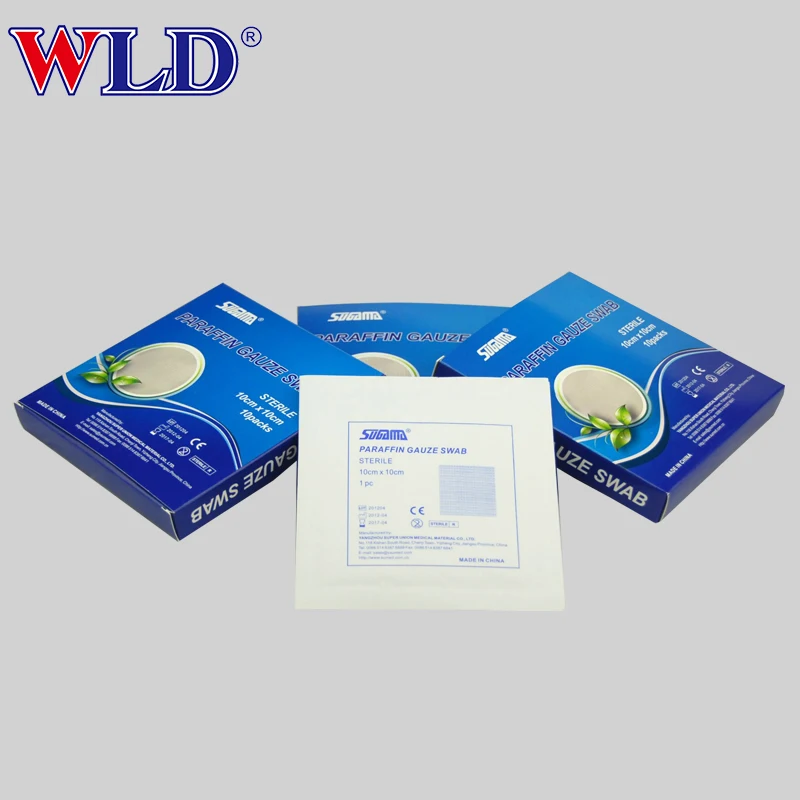 vaseline gauze dressing 10x10cm medical sterile paraffin gauze dressing
