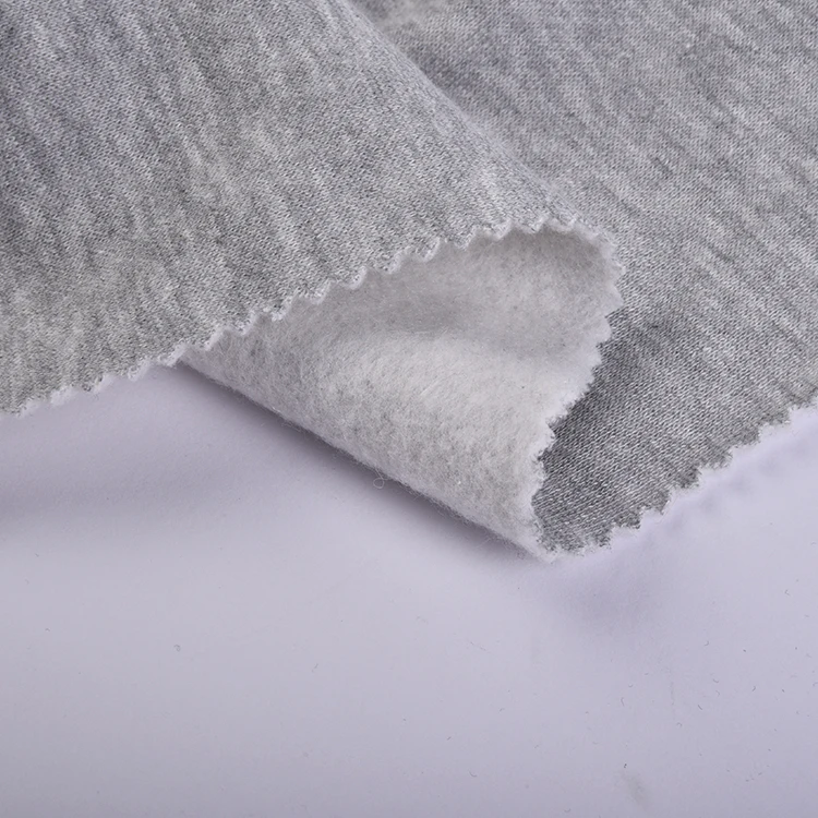 Softy Touch 250gsm Knitting 67%polyester 33%cotton TC Single Brushed Hoodie French Terry Fleece Fabric for Coat,sweatshirt