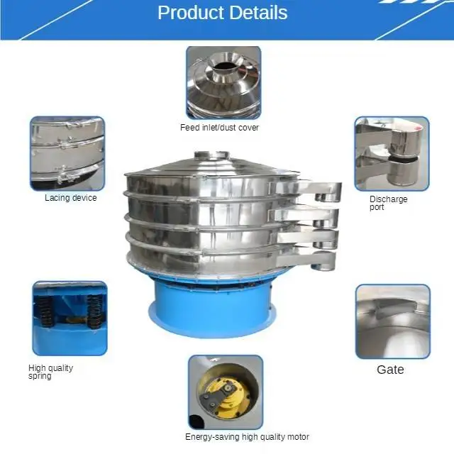 Air Jet Sieving Machine Oscillating Sifter Vibro Separator With Ultrasound