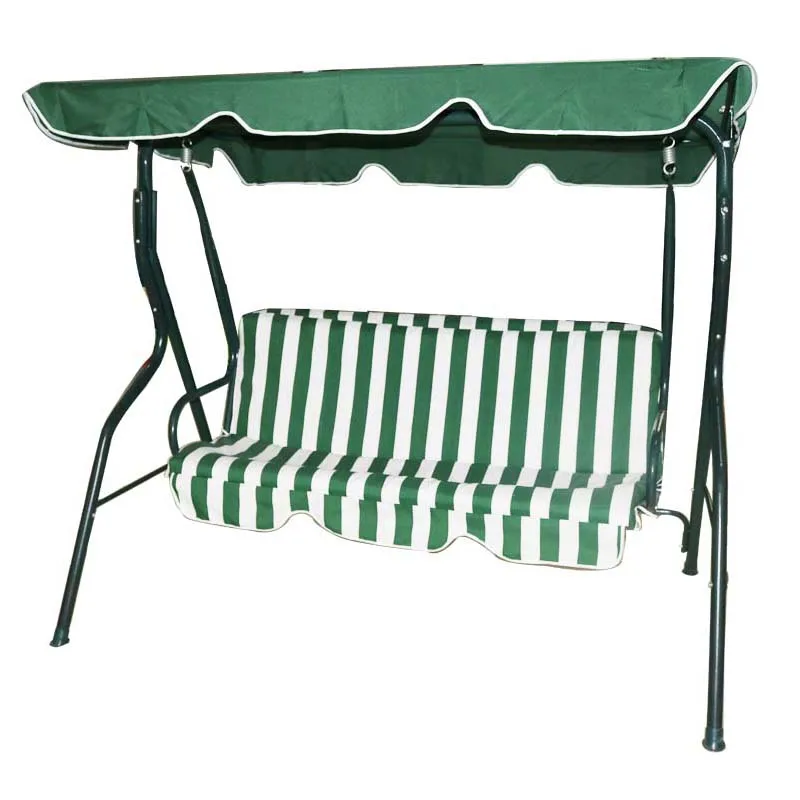 patio 3 seat garden steel hanging iron swing chair outdoor with canopy