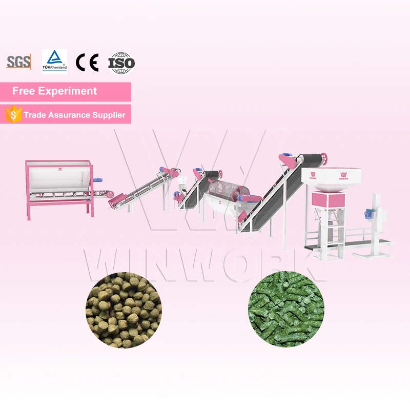 WINWORK Aliment De Poulet Fish Feed Pallet Machine Floating Diesel Pellet Machine Animal Feed Poultry Feed Production Line