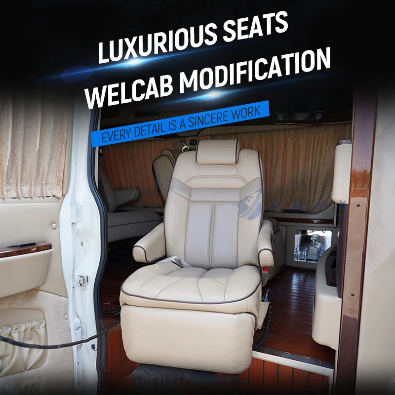 Luxury RV modified welfare wheelchair for disabled people special rotating extension safety wheelchair