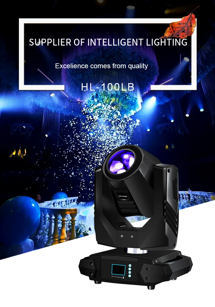 Hi-LTTE stage beam light dmx512 100w led moving head 100w led moving head light