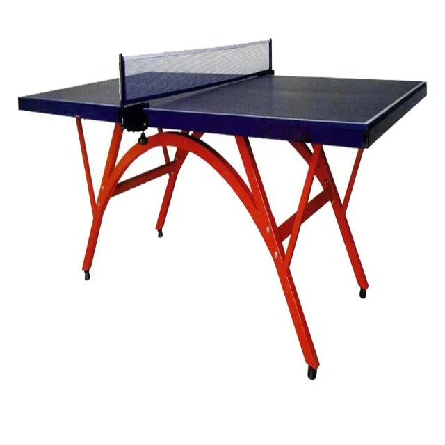 Lanbo Custom Cheap Price Outdoor Waterproof Blue Table Tennis Folding Legs ping pong Table