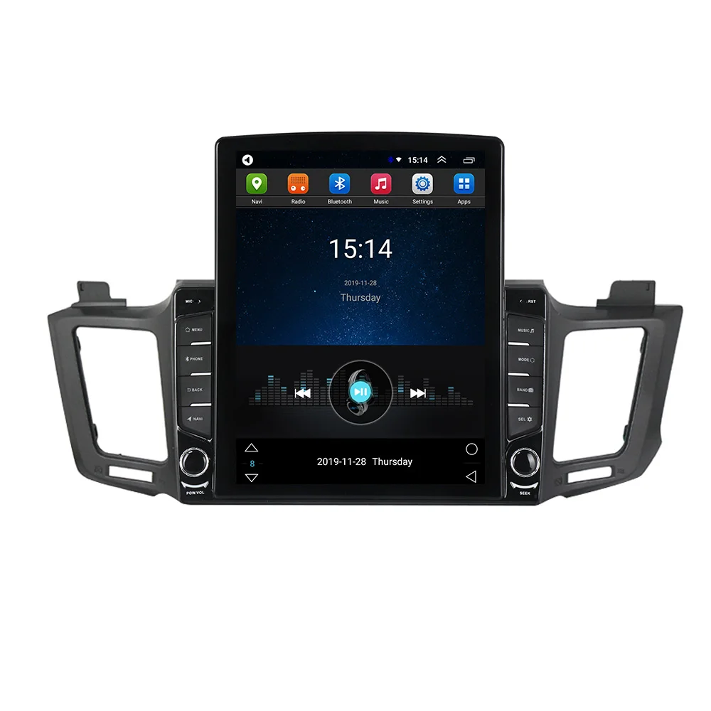 9.7inch vertical tesla style Andriod car dvd player For Toyota RAV4 2013 2014 2015 auto stereo with WIFI BT 4G