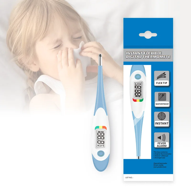medical supplies wholesale baby thermometer digital Oral Underarm Armpit Rectal Test Baby Adult Fever flexible MDR thermometer