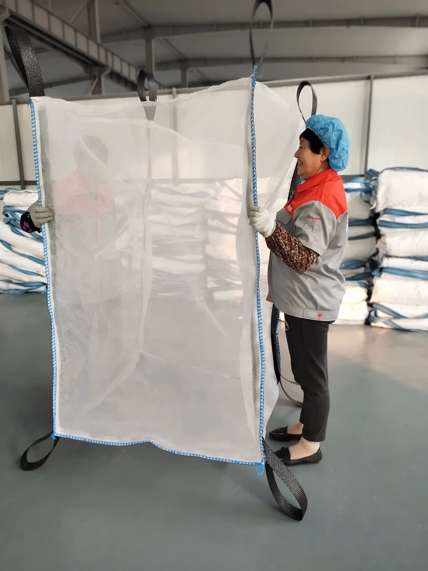 filling and discharge valve spout jumbo bag polypropylene PP big  FIBC bag 1000kg