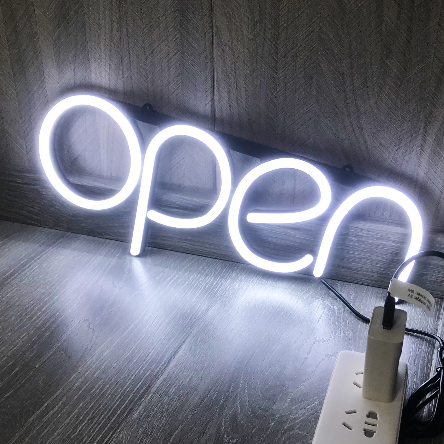 Hot Popular 5V USB Connect Open Neon Sign Lights Advertising Sign Dream Color Full Color  Rgb Neon Sign Custom Logo Neon Si
