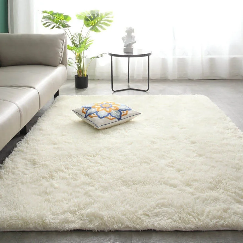 Factory Direct Supply Custom Soft Indoor Modern Area Rugs Fluffy Living Room Rug for Children Bedroom Home Deco Faux Fur Carpet