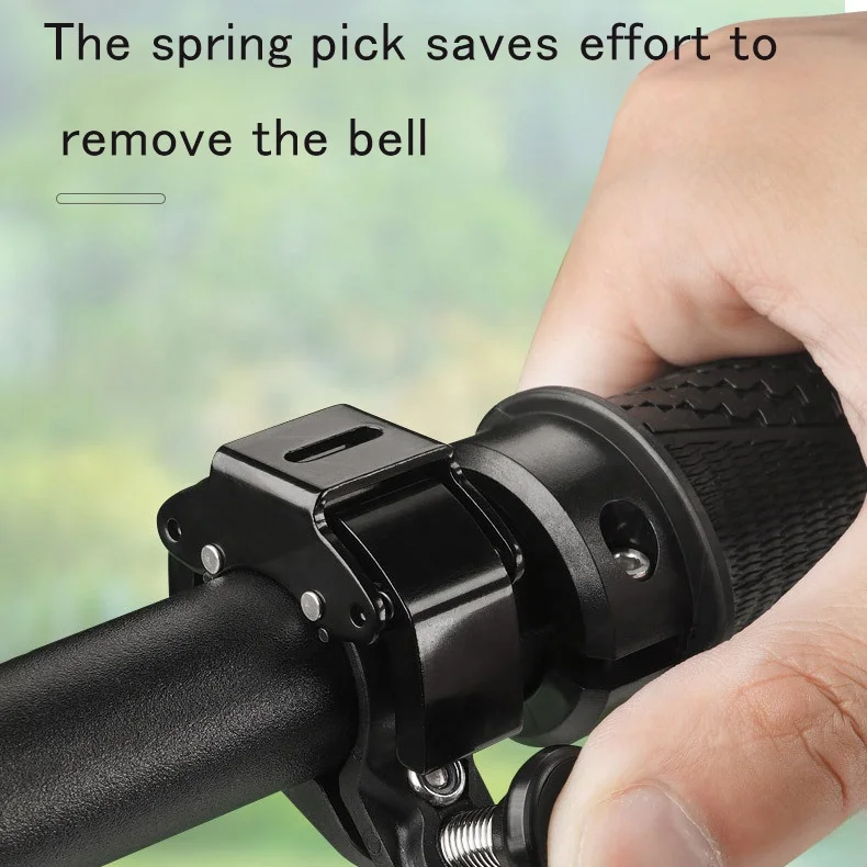 Portable Aluminum Alloy Bicycle Bell 100dB Clear & Long Sound Ringer Bike Bells for Adults Road/Mountain Bike Accessories