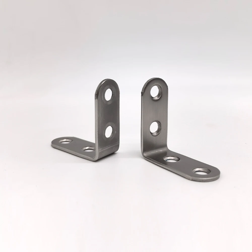 90 Degree L Shape Stainless Steel Corner Bracket For Furniture And Wood Metal Corner Shelf Brackets