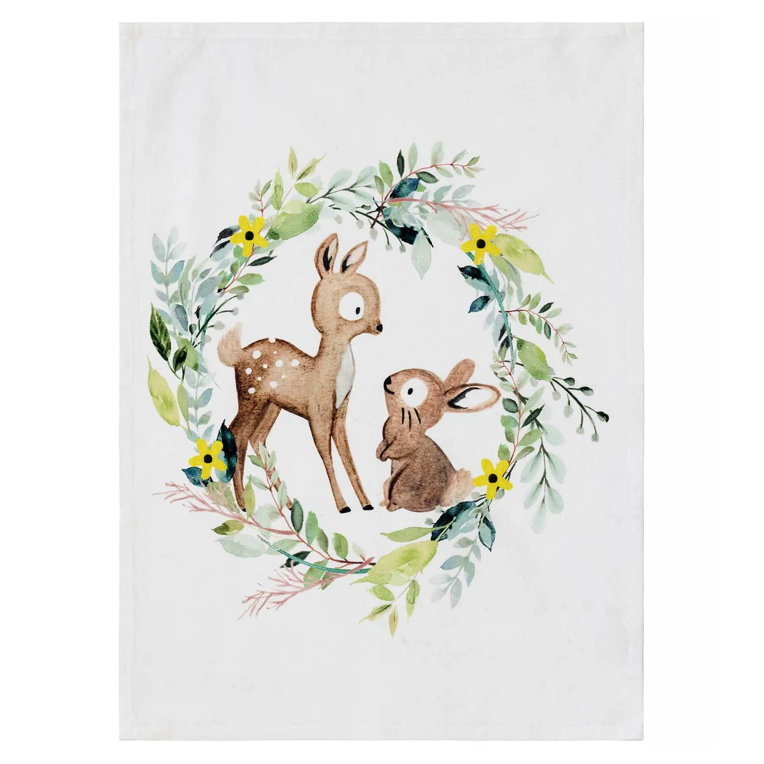 Woven recycled White Low MOQ tea towels printed all over silk screen printed wholesale christmas unique gifts kitchen tea towel