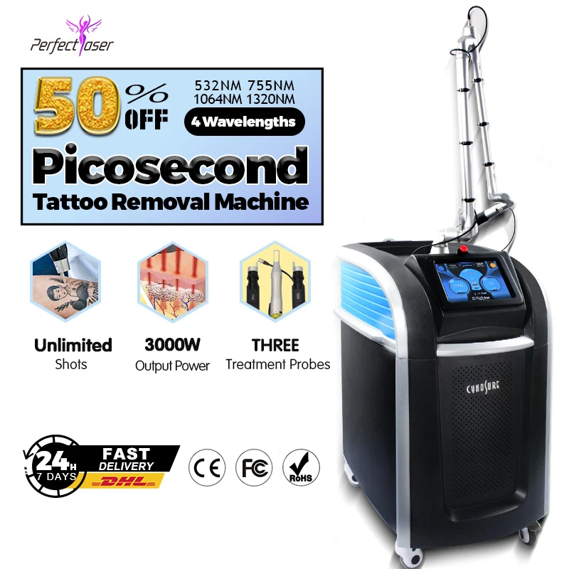 Big Discount Laser Picosecond Tattoo Pigmentation Removal Q Switched pico laser Tattoo Removal Machine