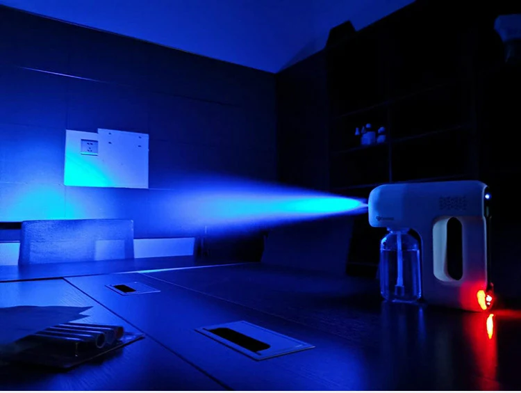 Blue Light Nano Disinfection Spray Gun Sanitizing Gun Disinfection Fogger for Home Office
