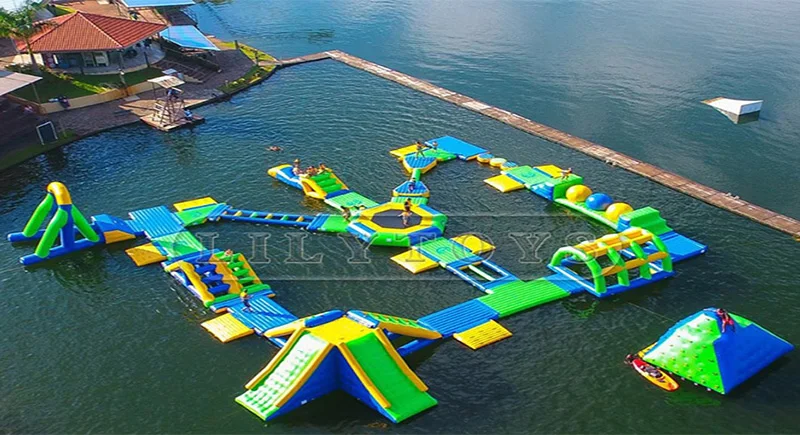 Lilytoys Commercial Use Sea Floating Obstacle Course Inflatable Aqua Park Floating Water Park for Sale