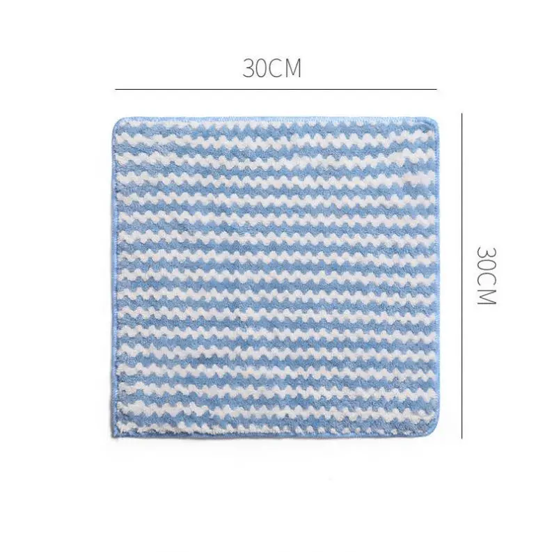 New 25*25cm Thickened Wave Dish-Washing Cloth Dish-Washing Cloth Cleaning Kitchen Household Dish-Washing Cloth