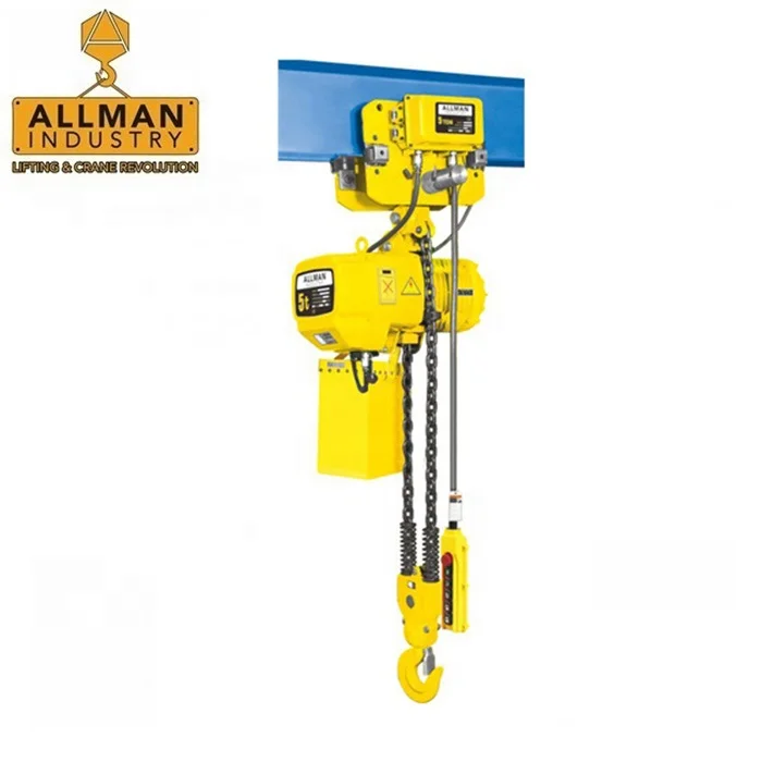 ALLMAN Heavy Duty 380V 5 тонн Электрическая цепная таль цена с тележкой