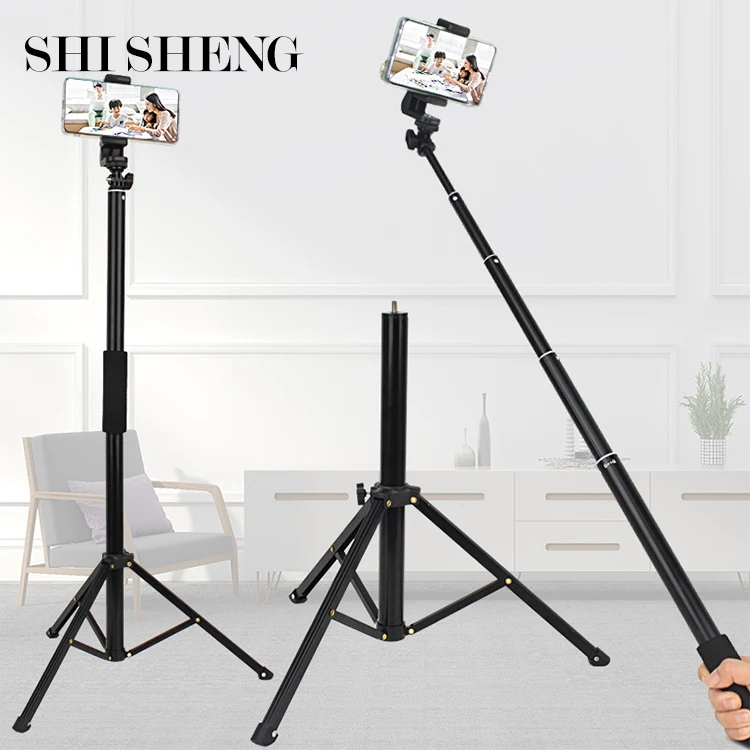 SHI SHENG New 3 in 1 Mini Telescopic Foldable Selfie Stick Tripod for Phone Monopod iPhone Huawei Samsung