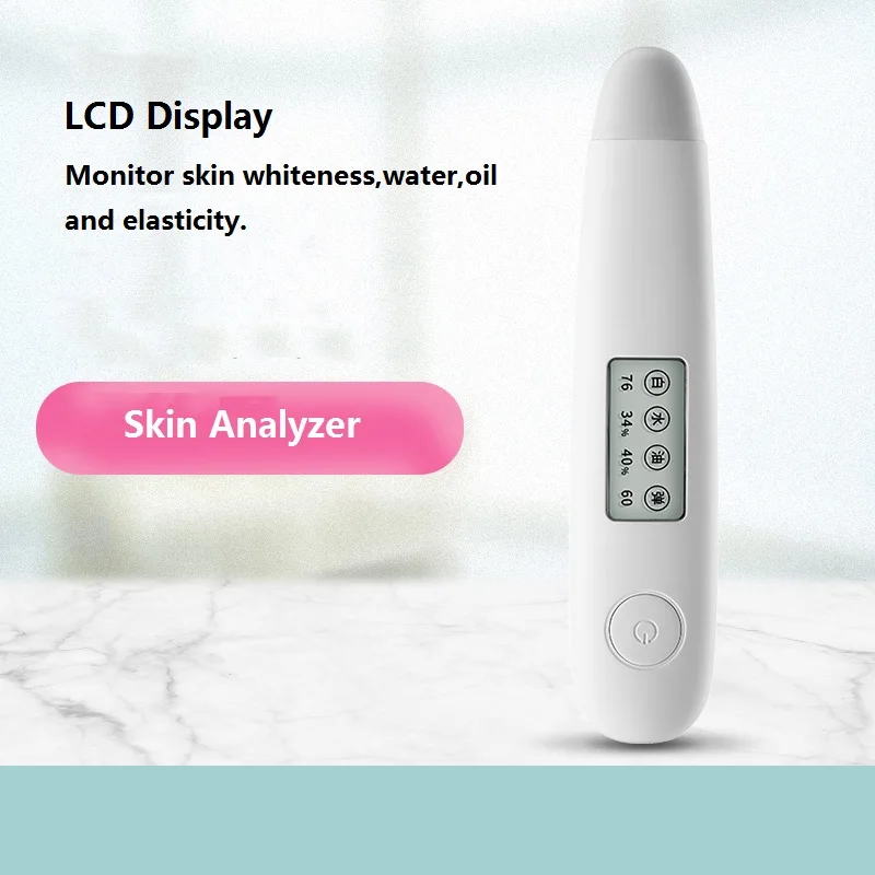 portable  digital skin tester water oil white softness high accuracy electric skin analyzer tester M-6602