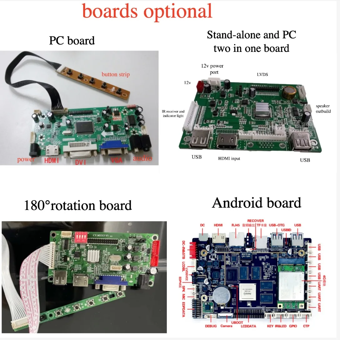 interactive lcd monitor multitouch see through 10.1inch transparent LCD Display