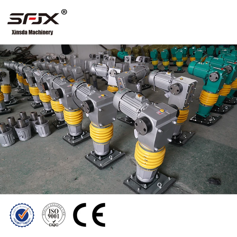 HCD110 electric rammer tamper jumping jack wacker soil impact vibrating tamper with 3kw motor