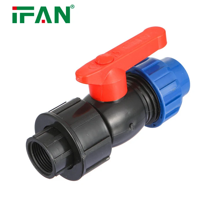 IFAN Chinese Factory Supplier ASTM D3035 High Quality HDPE PP Compression Fittings Water Supply Quick Connect Female Valve