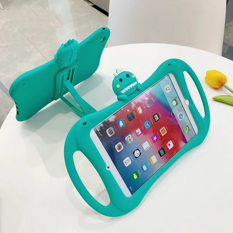 Kids Case for iPad 2 3 4 Soft Silicon Child Lovely Stand Tablet Cover for Ipad 6th 9.7 inch  Air 2 7th Gen 10.2 tablet case 2021