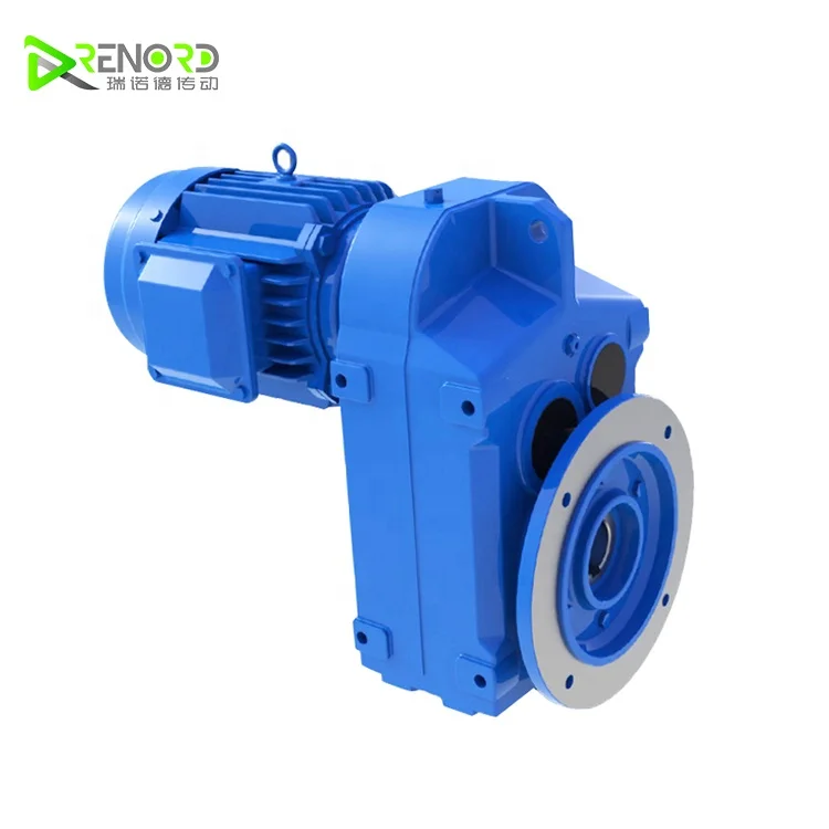 Cast Iron Foot Flange Mounted F Series Helical Gearbox Speed Reducer For Ac In-line Reverse Geared Motors